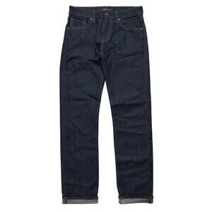 Levi's 511 Slim Made & Crafted Japanese Selvedge Dark Wash Denim Jeans 29x32